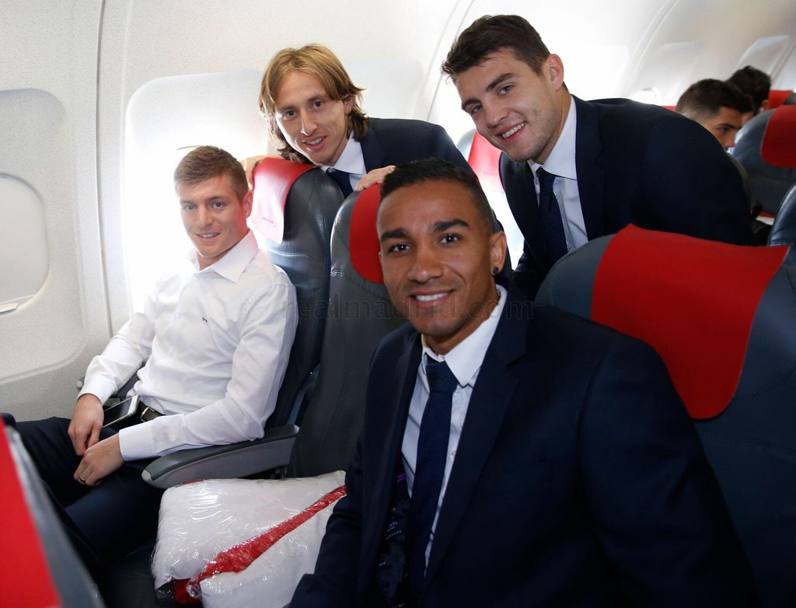 Danilo (24 anni), Toni Kroos (26), Luka Modrić (30) e Mateo Kovačić (21)